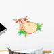 Head Chewing Cow Wall Decal