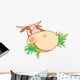 Head Chewing Cow Wall Decal