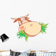 Head Chewing Cow Wall Decal
