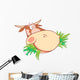 Head Chewing Cow Wall Decal