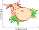 Head Chewing Cow Wall Decal