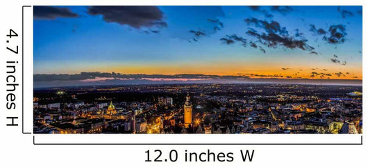 Leipzig Am Abend Panorama Wall Decal