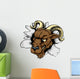 Ram Sports Mascot Breakthrough Wall Decal