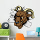Ram Sports Mascot Breakthrough Wall Decal