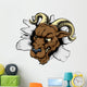 Ram Sports Mascot Breakthrough Wall Decal