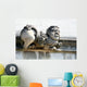 Stone Gargoyle with Funny Wall Decal