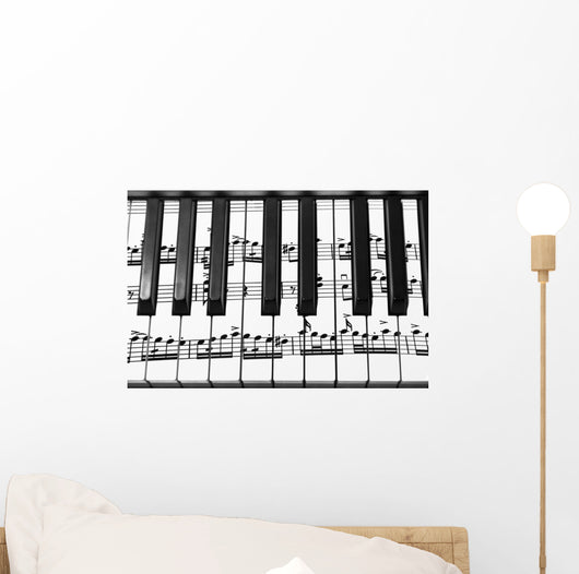 Keyboard Grand Piano Wall Decal