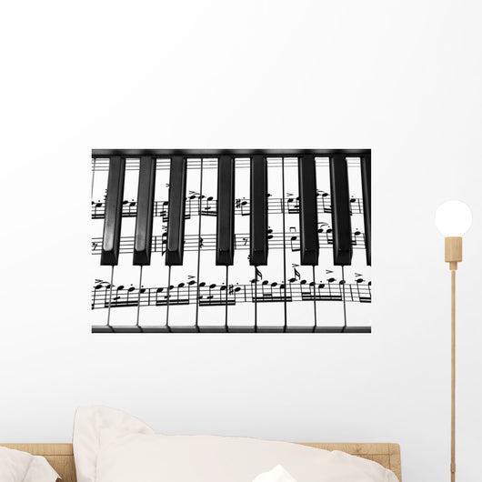 Keyboard Grand Piano Wall Decal