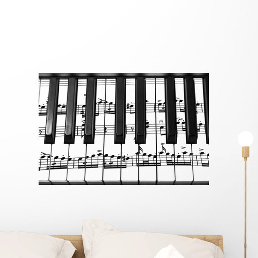 Keyboard Grand Piano Wall Decal