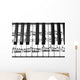 Keyboard Grand Piano Wall Decal