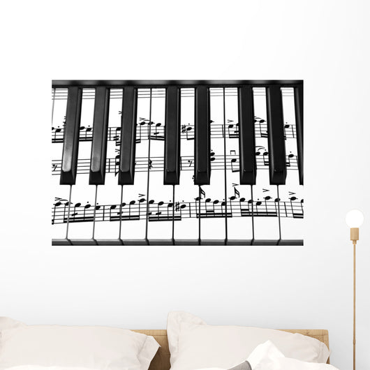 Keyboard Grand Piano Wall Decal