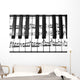 Keyboard Grand Piano Wall Decal