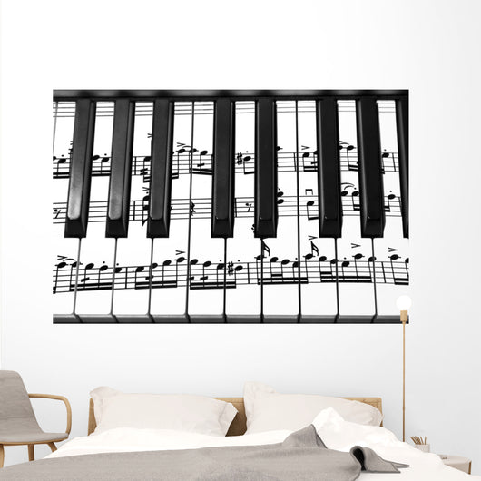 Keyboard Grand Piano Wall Decal