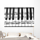 Keyboard Grand Piano Wall Decal