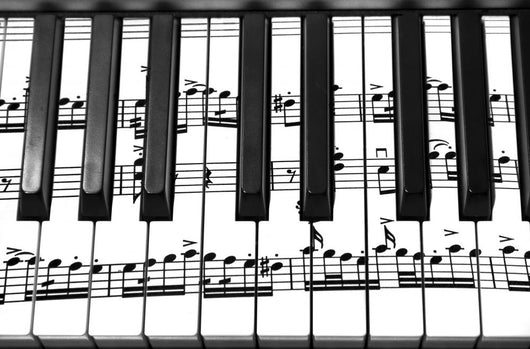Keyboard Grand Piano Wall Decal