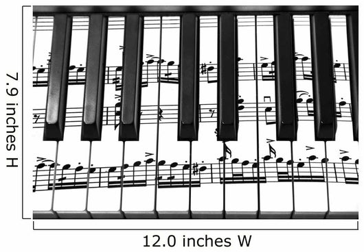 Keyboard Grand Piano Wall Decal