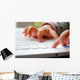 Child with Computer Wall Decal