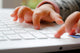 Child with Computer Wall Decal
