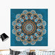 Abstract Ethnic round Ornament Wall Decal