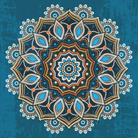 Abstract Ethnic round Ornament Wall Decal