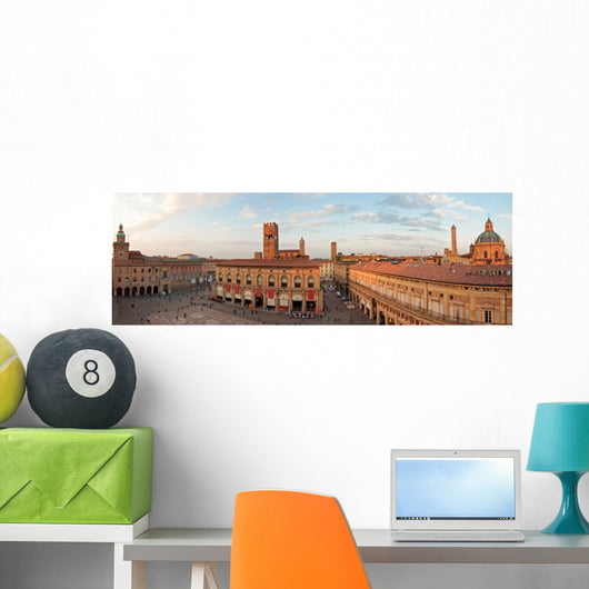 Panoramic Main Square Bologna Wall Decal