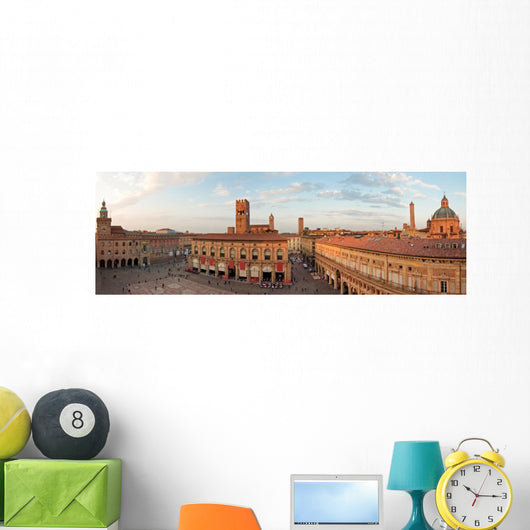 Panoramic Main Square Bologna Wall Decal