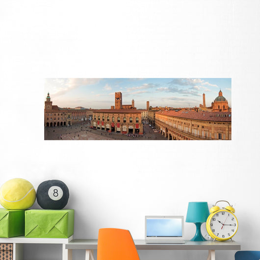 Panoramic Main Square Bologna Wall Decal