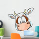 Cow Head Cartoon Vector Wall Decal