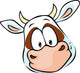 Cow Head Cartoon Vector Wall Decal