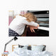 Child Tired Learning Piano Wall Decal