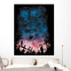 Horror Skulls and Cemetery Wall Decal
