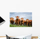 Brown Cows Wall Decal