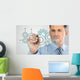 Planning Businessman Showing Database Wall Decal