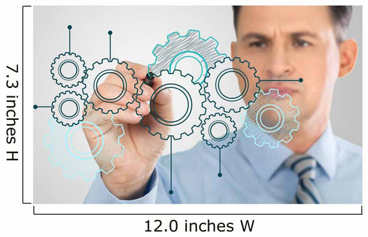 Planning Businessman Showing Database Wall Decal