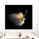 Electric Guitar Natural Wood Wall Decal