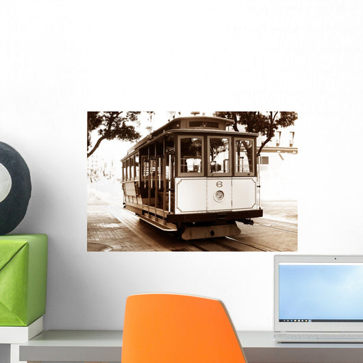 Old Tram Wall Decal