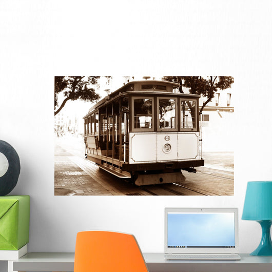 Old Tram Wall Decal