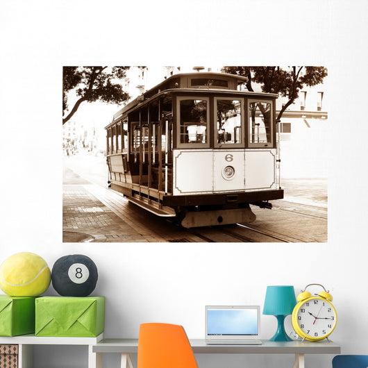 Old Tram Wall Decal