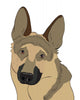 German Shepherd Wall Decal