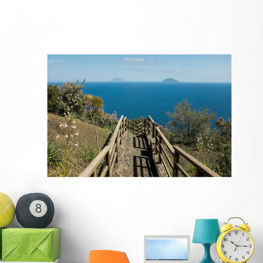 Insel Salina Wanderung Blick Wall Decal