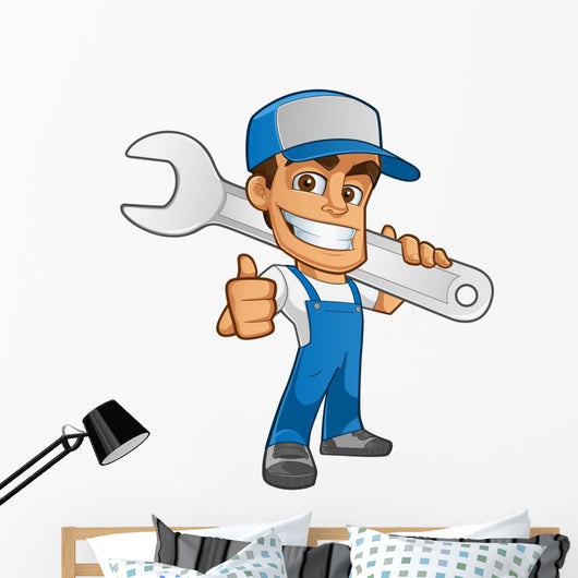 Thumbs up Mechanic Wall Decal