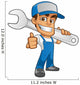 Thumbs up Mechanic Wall Decal