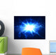 Abstract Blue Lightning Vector Wall Decal