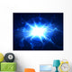 Abstract Blue Lightning Vector Wall Decal
