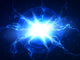 Abstract Blue Lightning Vector Wall Decal