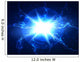 Abstract Blue Lightning Vector Wall Decal