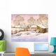 Watercolor Landscape Old Winter Wall Decal