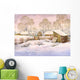 Watercolor Landscape Old Winter Wall Decal