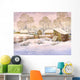 Watercolor Landscape Old Winter Wall Decal