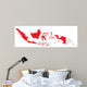 Map Indonesia with Provinces Wall Decal
